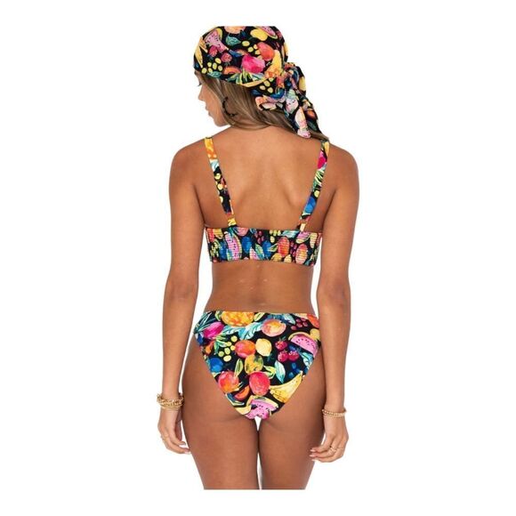 Show Me Your Mumu Black Fruity Print Monterey Swim Bikini Bottoms SZ S NWOT - Picture 3 of 9